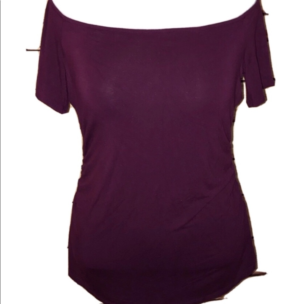 WHBM Knit Top Womens Off Shoulders